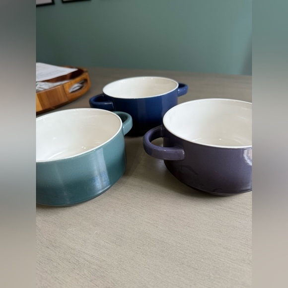 Mikasa Gourmet Basics Ombre Soup Bowls 5.25"x3.25" Small Bowl Crocks Purple Blue - Picture 3 of 13